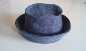 recycled jeans hat